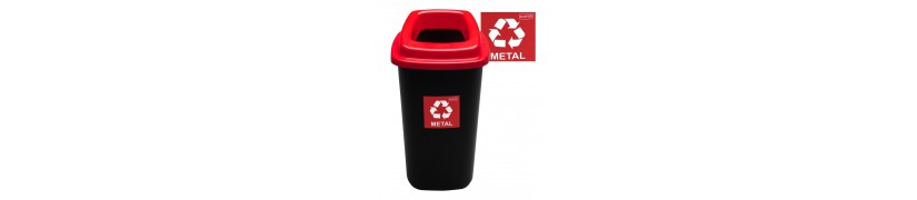 Czerwony Kosz na Śmieci do Zbiórki Metalu: Skuteczna Segregacja