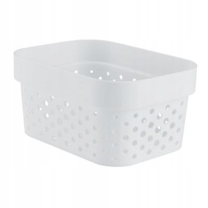 Mały biały koszyk 1,4l do orgaznizacji drobnych rzeczy