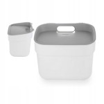 Biały mały kosz bio 5l Kosz do segregacji śmieci