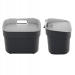 Mały kosz na śmieci do kuchni 5l Szary Kosz bio