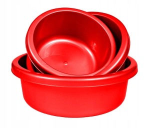 Miska okrągła plastikowa komplet Zestaw 4l, 6l, 10l, 14l