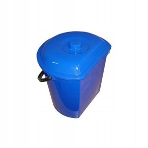 Wiadro przyścienne z pokrywą Plastikowe 12l