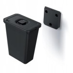 Wiszący kosz na śmieci z pokrywą 10l