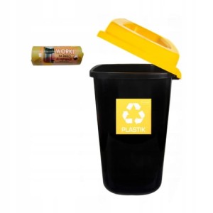 Kosz na śmieci Pojemnik na PLASTIK 30L Zestaw