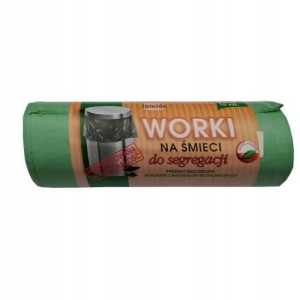 Worek do segregacji 10 szt ZIELONY - szkło 60l