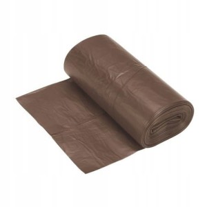 WORKI do segregacji ŚMIECI 120l BRĄZOWY 10szt BIO