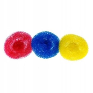 DRUCIAK PLASTIKOWY 3szt Zmywak kuchenny mix