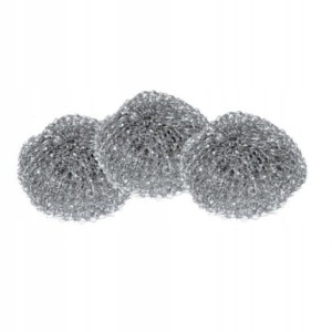 DRUCIAK METALOWY ZMYWAK CZYŚCIK 3 szt