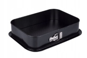 Tortownica BLACHA FORMA DO PIECZENIA 24 x 34cm non-stick WYJMOWANE DNO SNB
