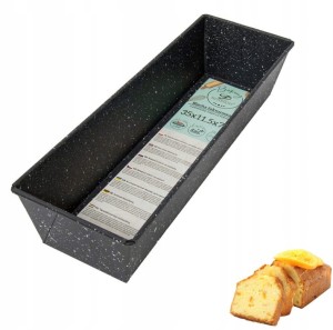 Blacha forma KEKSÓWKA do pieczenia chleba i ciast 35x11,5 Marmur