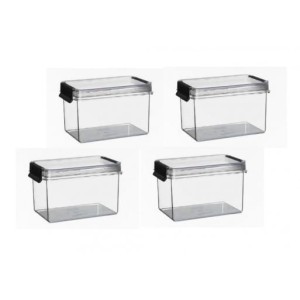 Komplet 4 szt MODNY POJEMNIK na żywność 1,2 L 1802