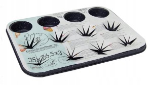 Klasyczna Blacha do Muffinów z Powłoką Marmurkową Forma na 12 Muffinów