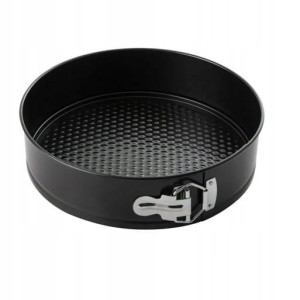 Czarna Tortownica Blacha Forma -28 cm - okrągła