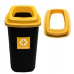 ŻÓŁTY kosz śmieci SEGREGACJA PLASTIK 45l SORT BIN