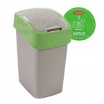 zielony FLIP BIN kosz 10L segregacja śmieci SZKŁO