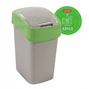 zielony FLIP BIN kosz 10L segregacja śmieci SZKŁO
