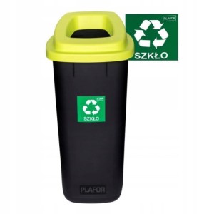 ZIELONY-szkło 90L SORT BIN śmietnik na szkło