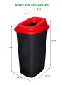 BIO kosz do segregacji śmieci 45L SORT BIN Pojemnik do segregacji śmieci