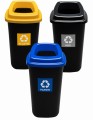 ZESTAW 3-KOSZE śmietnik z otworem SORT BIN 45L