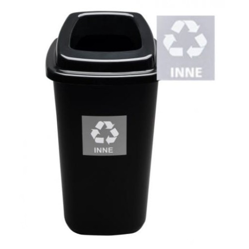 SORT BIN 45L Czarny kosz do segregacji odpadów - idealny do recyklingu