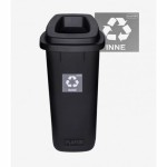 CZARNY kosz DO segregacji 90l SORT BIN uniwersalny