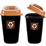 BRĄZOWY- BIO SORT BIN 28L segregacja Śmietnik KOSZ