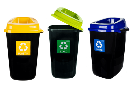 kosz do segregacji plastik 28l sort bin SZKOŁA DOM