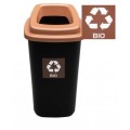 BRĄZOWY- BIO kosz 28L segregacja Śmietnik x3