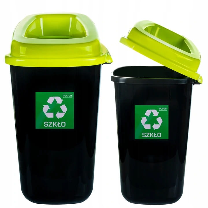 Zestaw do Segregacji Śmieci – Papier, Plastik, Szkło 3 Kosze 28L