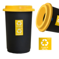 kosze na śmieci żółty KOSZ DO SEGREGACJI NA ŚMIECI 50L ECO BIN