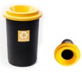 kosze na śmieci żółty KOSZ DO SEGREGACJI NA ŚMIECI 50L ECO BIN