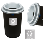 Szary Kosz do Segregacji Śmieci 50L ECO BIN – Praktyczne Rozwiązanie Dla Czystego Środowiska