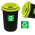 Kosz do Segregacji Śmieci 50L ECO BIN – Zielony Pojemnik na Szkło
