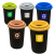 Zestaw 5 Koszy do Segregacji Śmieci 50L ECO BIN – Kompletny Zestaw na Papier, Szkło, Plastik, i Bio