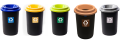 Zestaw 5 Koszy do Segregacji Śmieci 50L ECO BIN – Kompletny Zestaw na Papier, Szkło, Plastik, i Bio