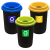 Zestaw 3 Koszy do Segregacji Śmieci 50L ECO BIN – Elastyczny Zestaw z Wyborem Kolorów