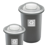 TOP BIN 50L Szary – Idealny Kosz na Odpady Zmieszane do Domu i Biura