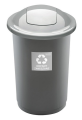 TOP BIN 50L Szary – Idealny Kosz na Odpady Zmieszane do Domu i Biura