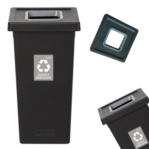 Kosz Segregacyjny FIT BIN 75l – Idealny do Odpadow Zmieszanych, Higieniczny i Funkcjonalny