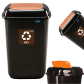 Zestaw Koszy do Segregacji 5 szt. Quatro 28L – Papier, Plastik, Szkło, Bio i Odpady Zmieszane