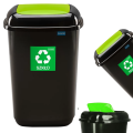 Zestaw Koszy do Segregacji 5 szt. Quatro 28L – Papier, Plastik, Szkło, Bio i Odpady Zmieszane