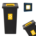 Kosz na odpady FIT BIN 75 CZARNY Kosz segregacyjny plastiku
