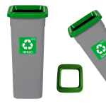 Pojemnik, kubeł, kosz na szkło do segregacji Plafor KOSZ FIT BIN 20 L