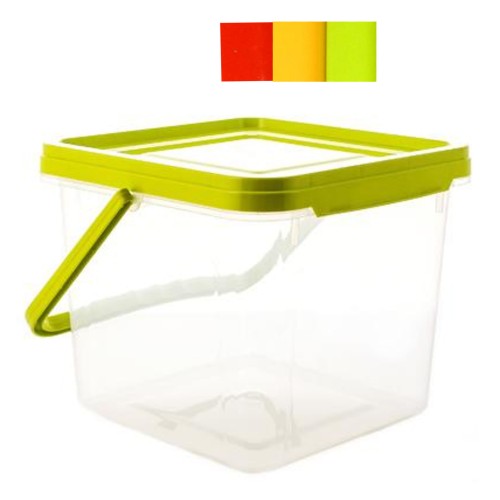 Kwadratowy Pojemnik “Clean BOX” 6,5 l – Przezroczysty do Przechowywania