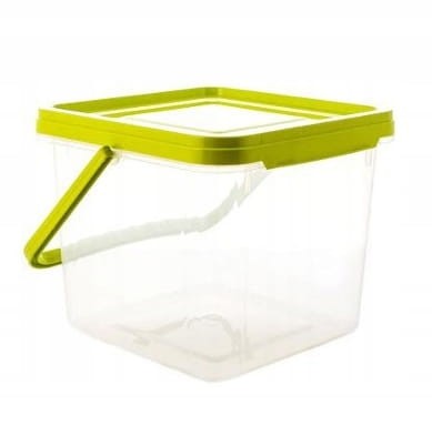 Kwadratowy Pojemnik “Clean BOX” 6,5 l – Przezroczysty do Przechowywania