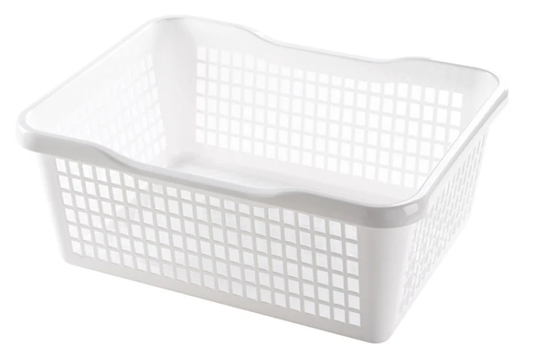 Biały Koszyk K-5 – Duży Organizer do Szafki Kuchennej, Pojemny i Elegancki