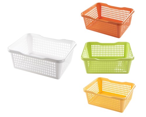 Biały Koszyk K-5 – Duży Organizer do Szafki Kuchennej, Pojemny i Elegancki