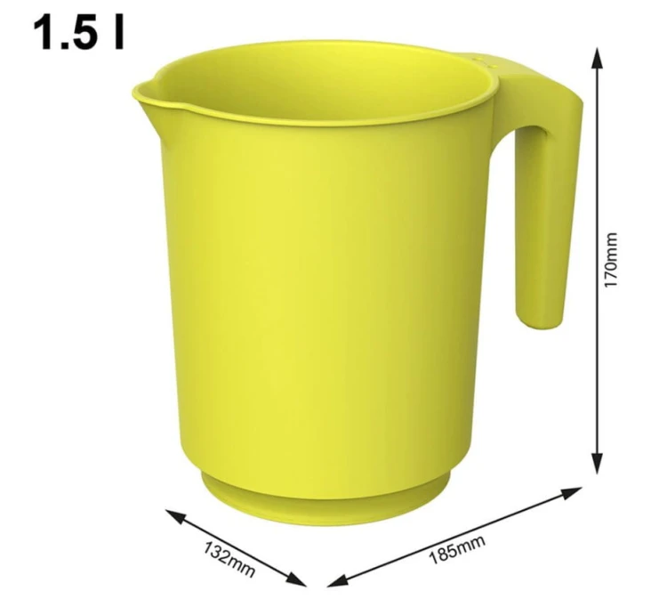 Kubek do mieszania "Fresh" 1,5 l – Ergonomiczny, Antypoślizgowy, BPA-Free