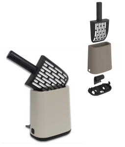 Łopatka do kuwety dla kota z workami Zestaw łopatka Uchwyt Worki