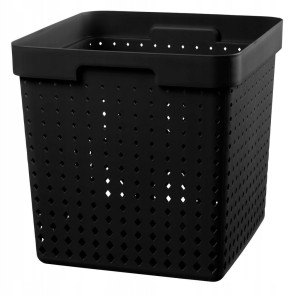 Kosze dekoracyjne SEOUL XL Czarny kosze do przechowywania 21l